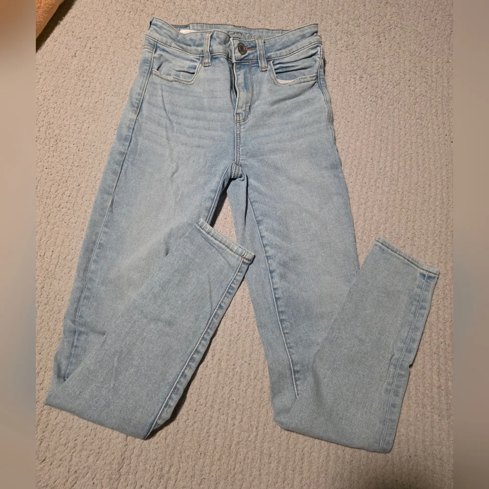 American Eagle High Rise Jeggings Size 2 - Picture 1 of 6